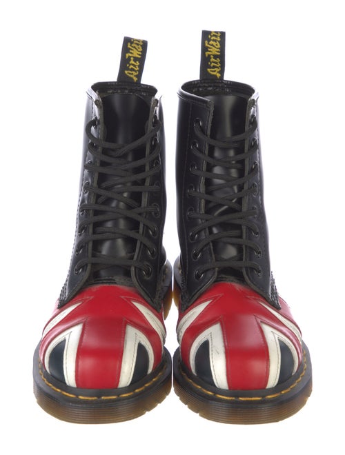 Dr. Martens Leather Patterned Combat Boots