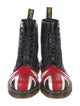 Dr. Martens Leather Patterned Combat Boots