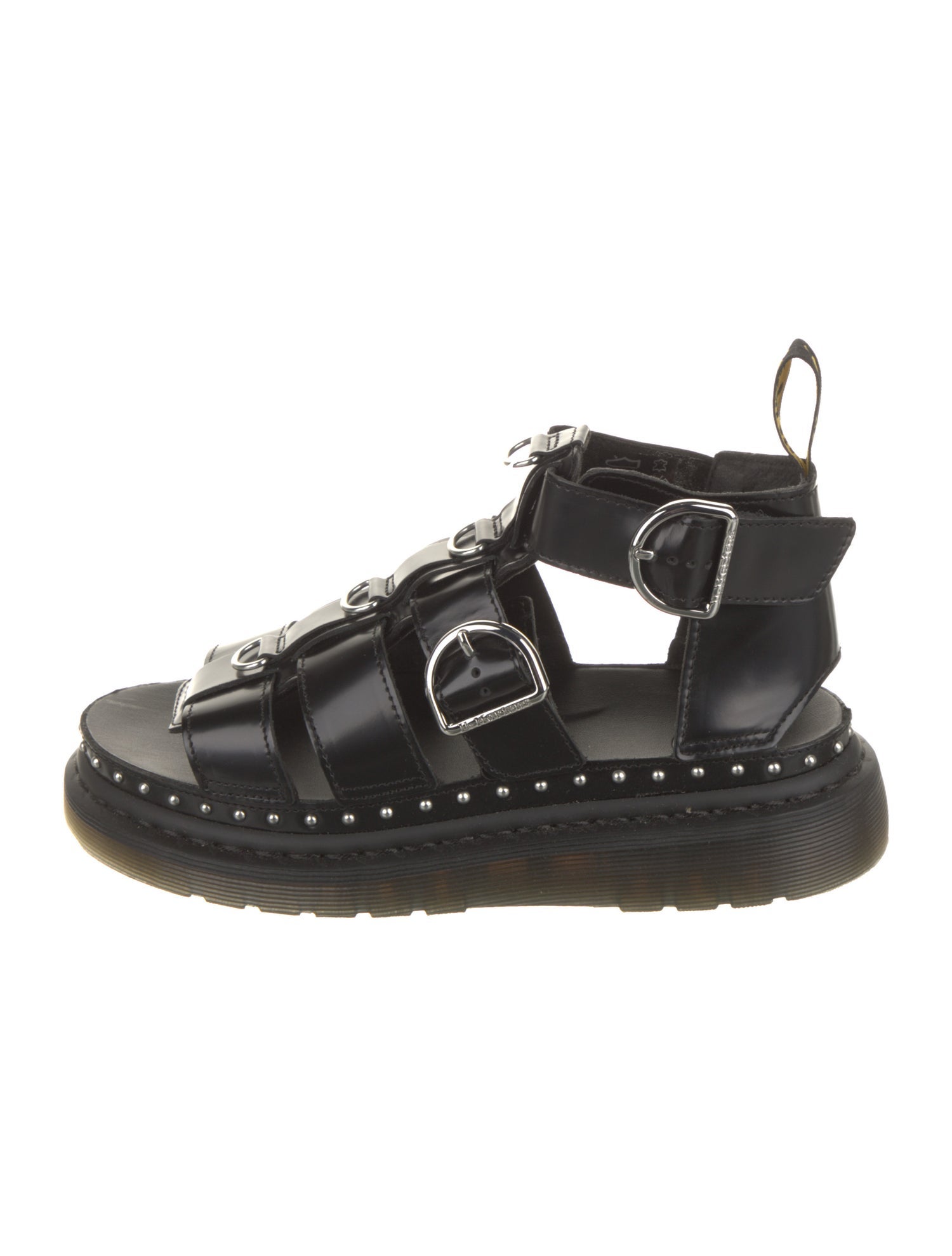 Dr. Martens Vegan Patent Leather Gladiator Sandals
