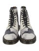 Dr. Martens Leather Printed Combat Boots