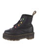 Dr. Martens Leather Beaded Accents Combat Boots