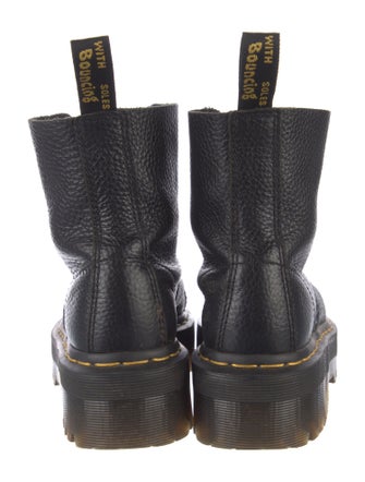 Dr. Martens Leather Beaded Accents Combat Boots