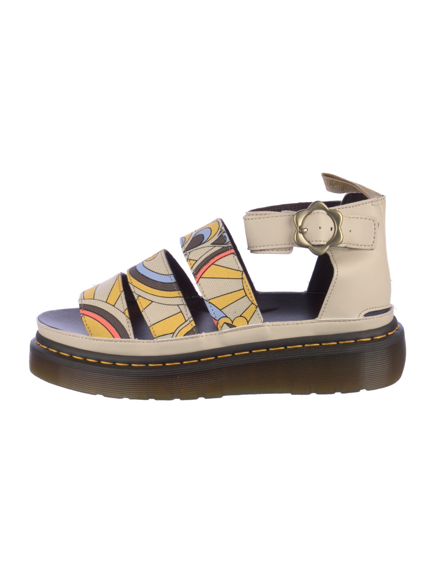 Dr. Martens Leather Printed Sandals w/ Tags