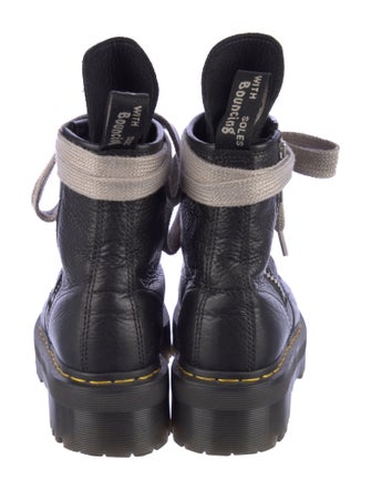 Dr. Martens Rick Owens X Dr. Martens Leather Colorblock Pattern Combat Boots