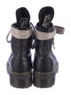Dr. Martens Rick Owens X Dr. Martens Leather Colorblock Pattern Combat Boots