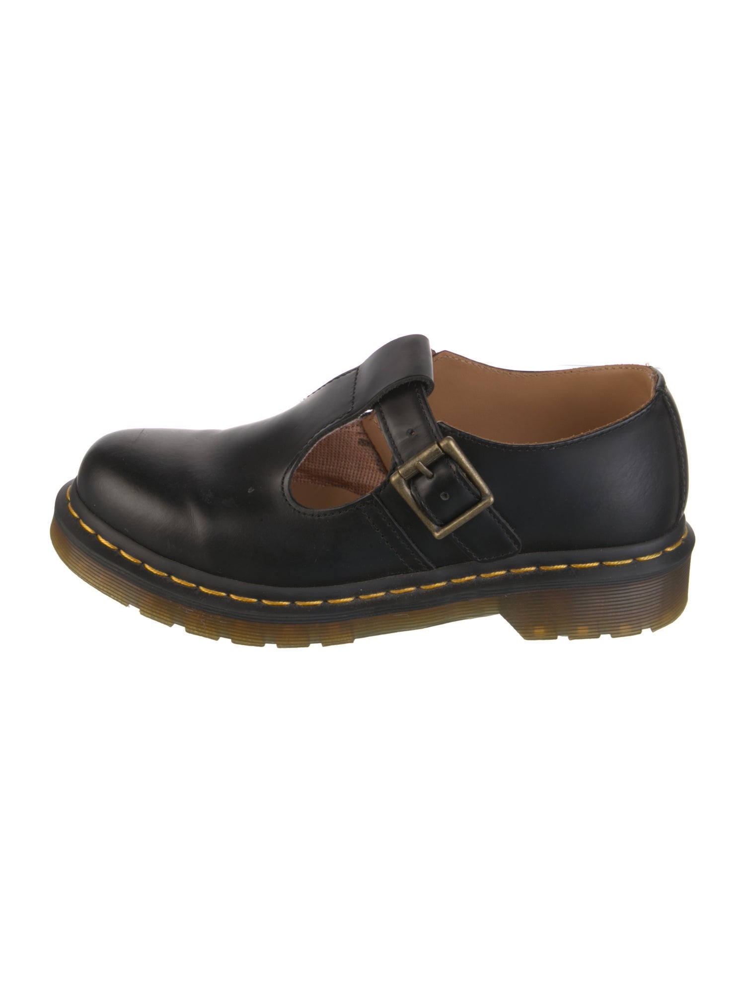 Dr. Martens Leather Cutout Accent Mary Jane Flats