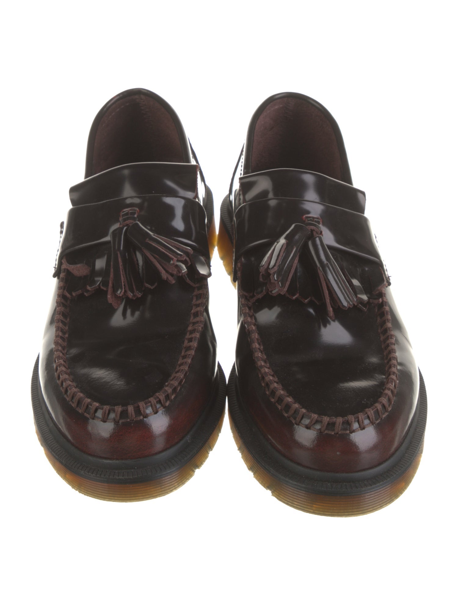 Dr. Martens Leather Tassel Accents Loafers