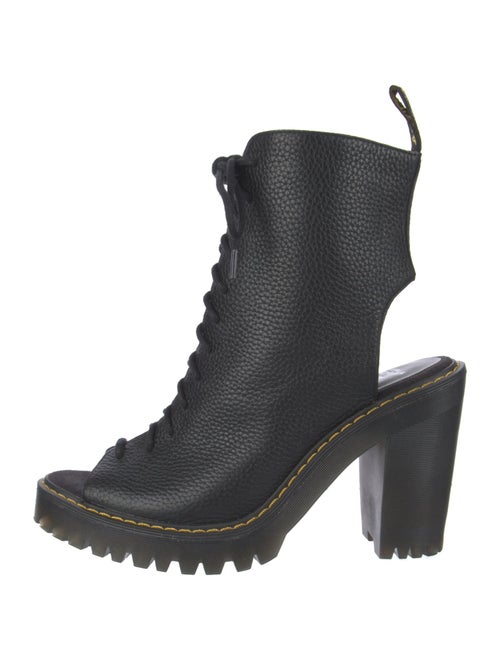 Dr. Martens Leather Cutout Accent Lace-Up Boots
