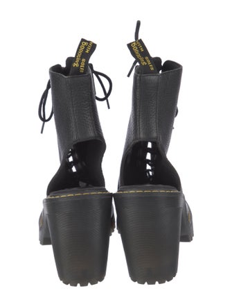 Dr. Martens Leather Cutout Accent Lace-Up Boots