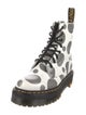 Dr. Martens Leather Polka Dot Print Lace-Up Boots
