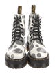Dr. Martens Leather Polka Dot Print Lace-Up Boots