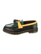 Dr. Martens Leather Colorblock Pattern Loafers