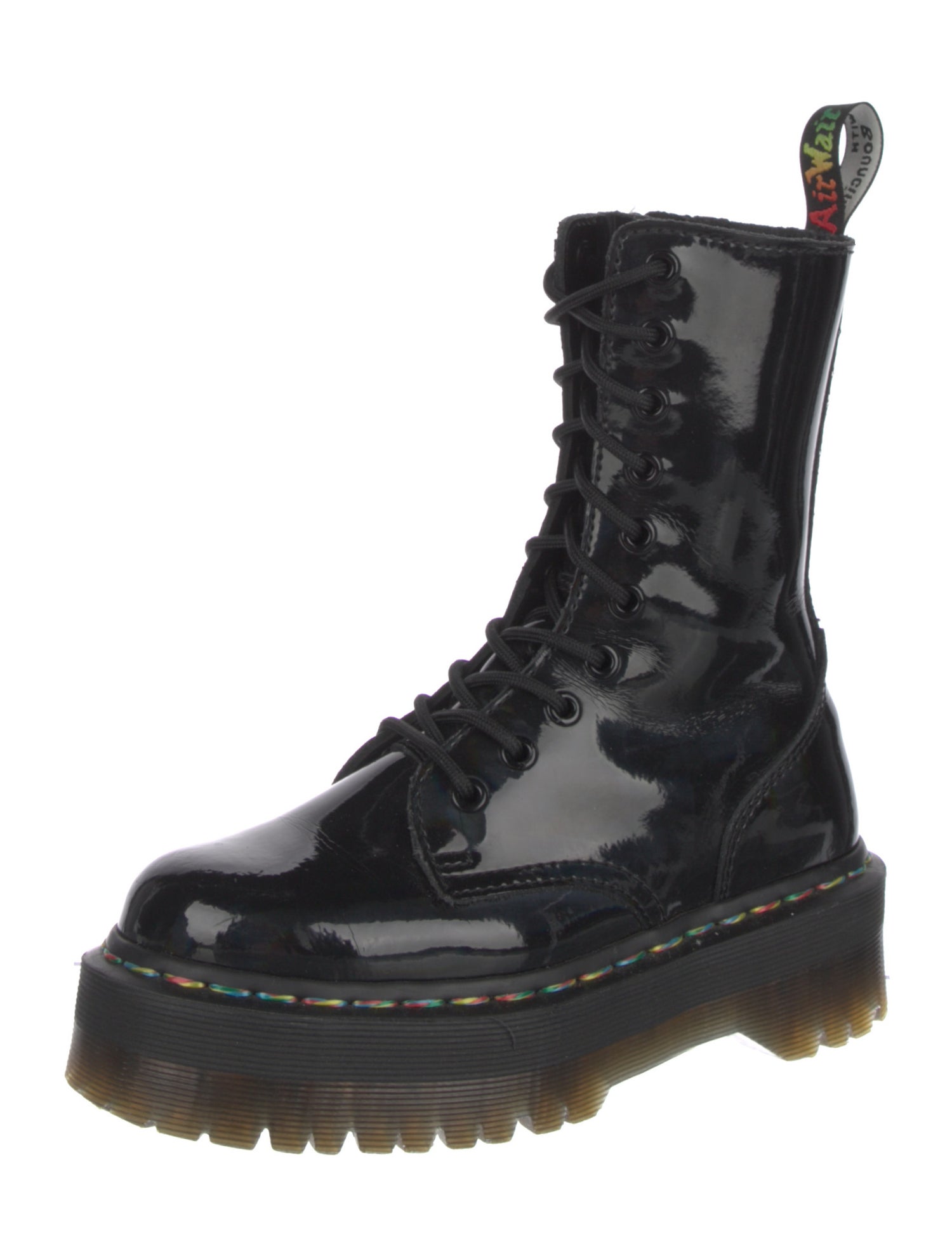 Dr. Martens Patent Leather Combat Boots