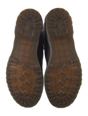 Dr. Martens Leather Colorblock Pattern Combat Boots