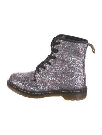 Dr. Martens Signature Logo Glitter Combat Boots