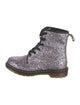 Dr. Martens Signature Logo Glitter Combat Boots