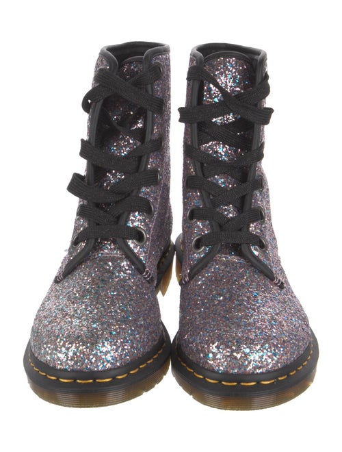 Dr. Martens Signature Logo Glitter Combat Boots