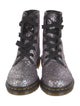 Dr. Martens Signature Logo Glitter Combat Boots