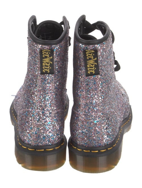 Dr. Martens Signature Logo Glitter Combat Boots