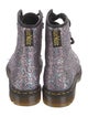 Dr. Martens Signature Logo Glitter Combat Boots