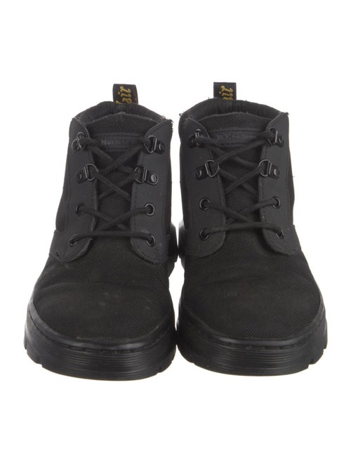 Dr. Martens Canvas Leather Trim Embellishment Lace-Up Boots