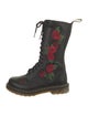 Dr. Martens Leather Floral Print Boots