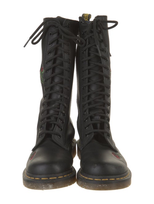 Dr. Martens Leather Floral Print Boots