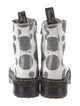 Dr. Martens Leather Animal Print Combat Boots