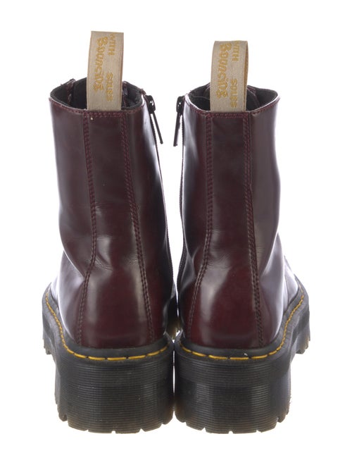 Dr. Martens Patent Leather Colorblock Pattern Combat Boots