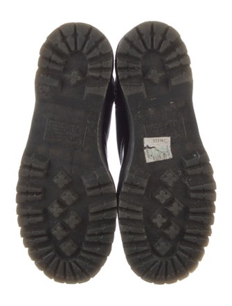 Dr. Martens Patent Leather Colorblock Pattern Combat Boots