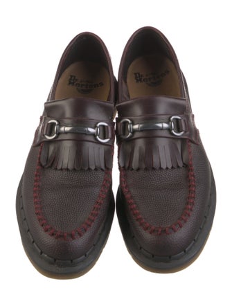 Dr. Martens Leather Fringe Trim Accent Loafers