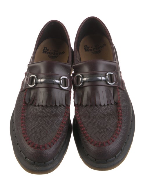 Dr. Martens Leather Fringe Trim Accent Loafers