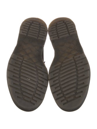 Dr. Martens Leather Fringe Trim Accent Loafers