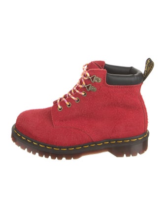 Dr. Martens Suede Printed Hiking Boots