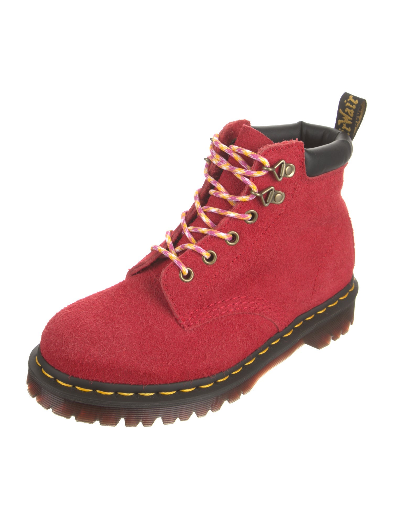 Dr. Martens Suede Printed Hiking Boots