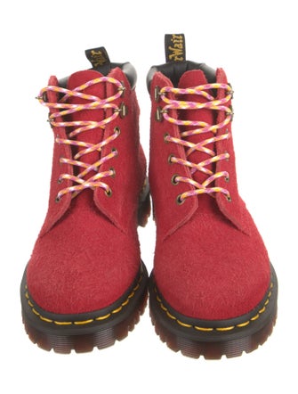 Dr. Martens Suede Printed Hiking Boots