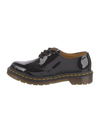 Dr. Martens Patent Leather Colorblock Pattern Sneakers