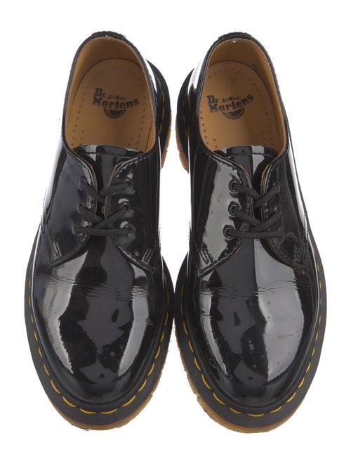 Dr. Martens Patent Leather Colorblock Pattern Sneakers