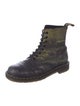 Dr. Martens Leather Patterned Combat Boots