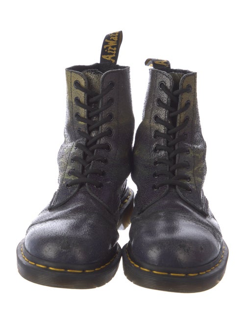 Dr. Martens Leather Patterned Combat Boots