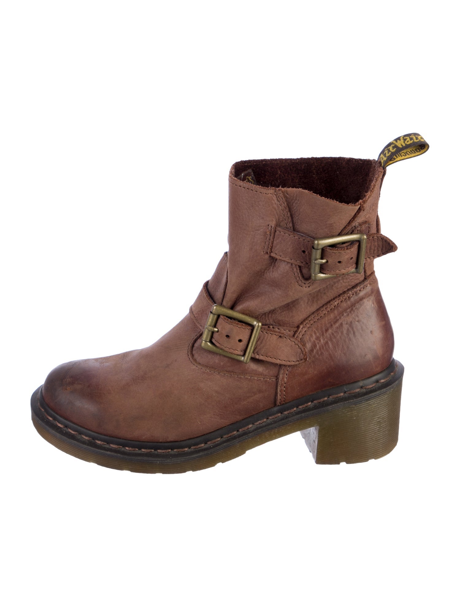 Dr. Martens Leather Moto Boots