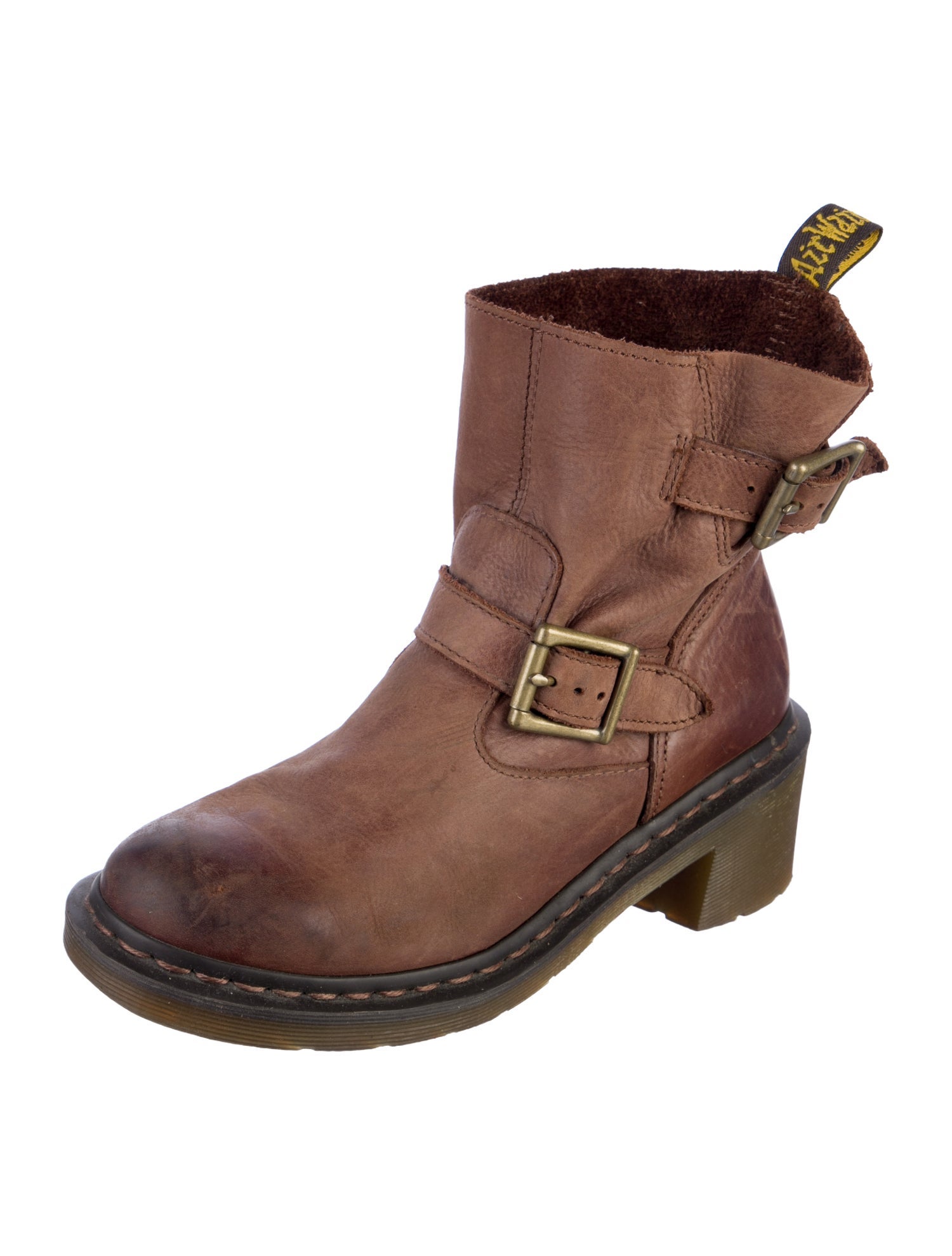 Dr. Martens Leather Moto Boots