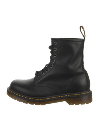 Dr. Martens Leather Striped Combat Boots