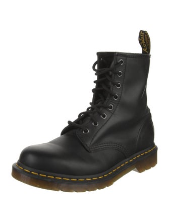 Dr. Martens Leather Striped Combat Boots