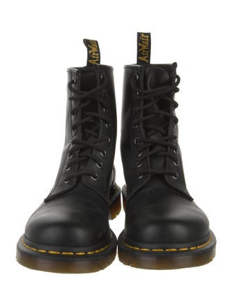 Dr. Martens Leather Striped Combat Boots
