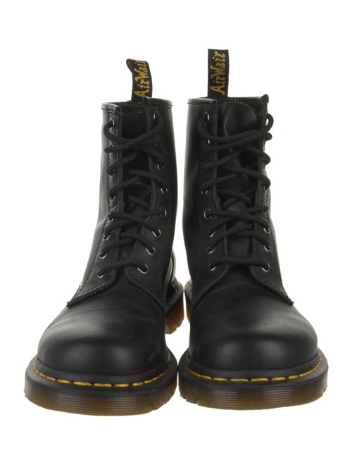 Dr. Martens Leather Striped Combat Boots