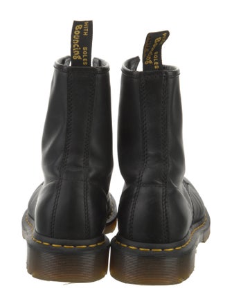 Dr. Martens Leather Striped Combat Boots