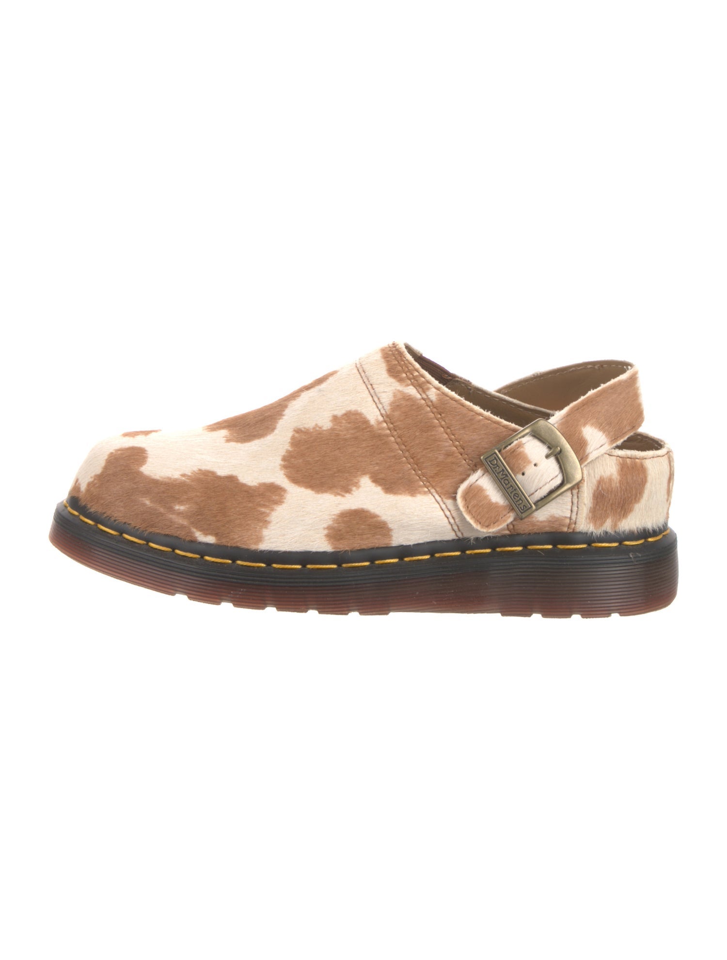 Dr. Martens Ponyhair Animal Print Slingback Flats