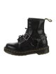 Dr. Martens Patent Leather Leather Trim Embellishment Combat Boots
