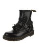 Dr. Martens Patent Leather Leather Trim Embellishment Combat Boots